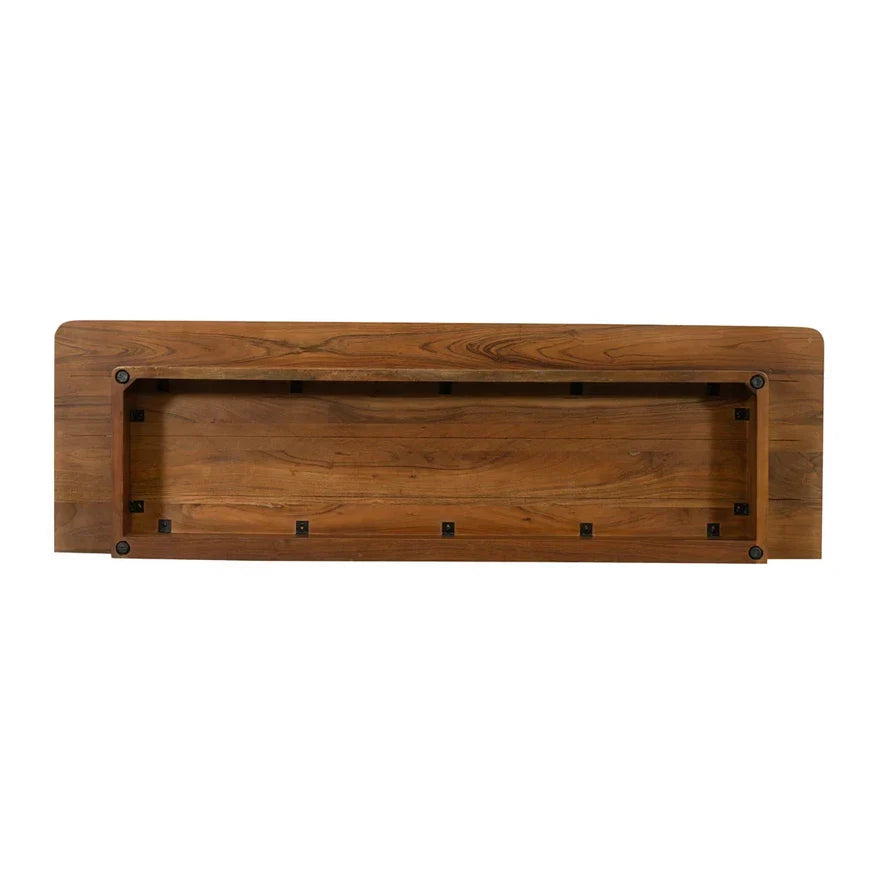 Art Nouveau Acacia Wood Chest of Drawers LT-105342 | Life is Beautiful Collection | Solid Wood Wide Dresser | Gray Bedroom Storage 165x75x50cm
