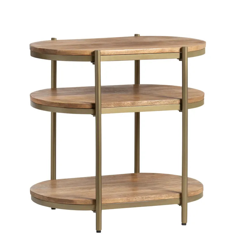 antique gold 3-shelf accent