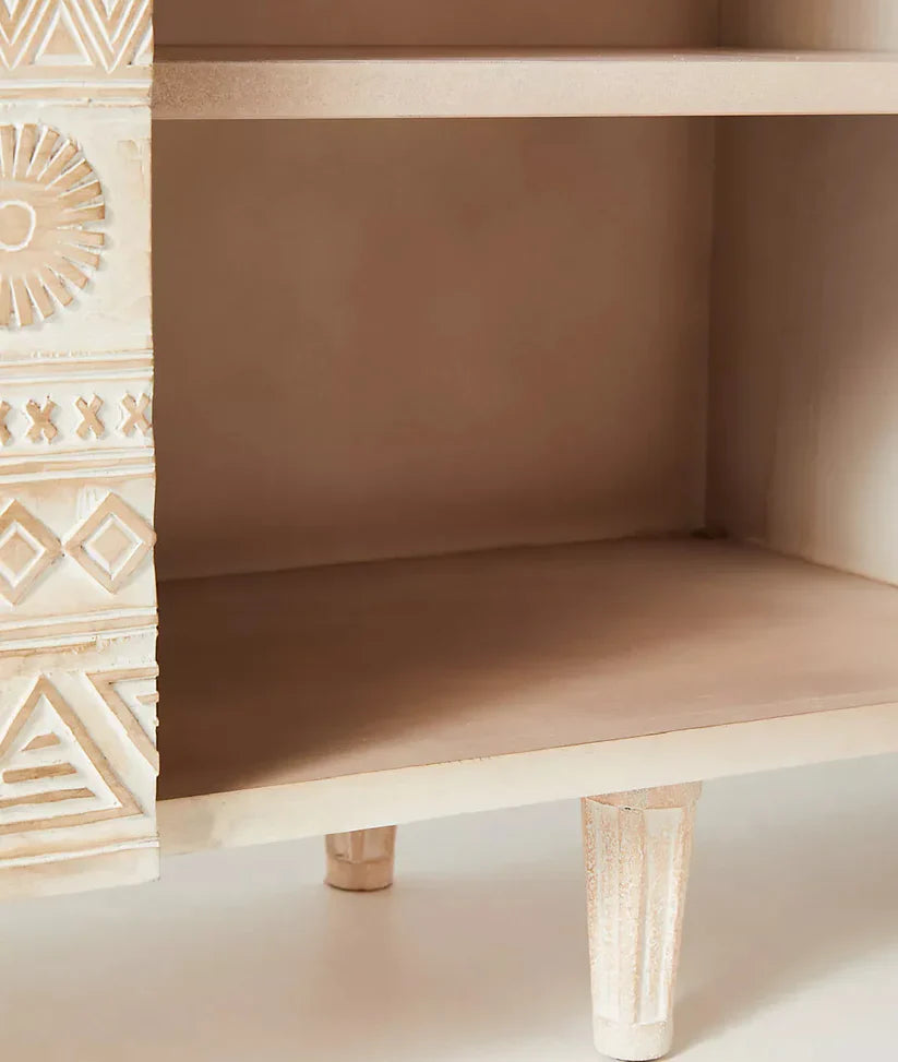 antique white finish sideboard