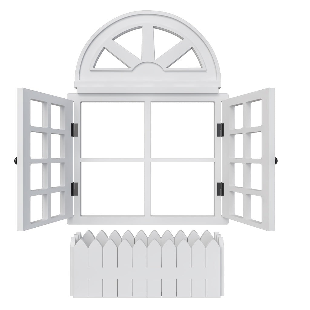 Style Pretty Vintage Window Frame Wooden Jharokha Wall Decor