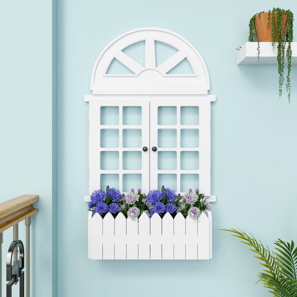 Style Pretty Vintage Window Frame Wooden Jharokha Wall Decor