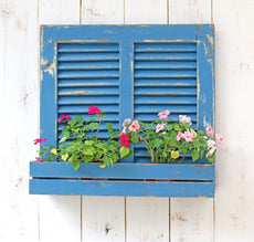 Wood shutter planter - J.L.HOME DECOR