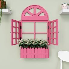 Style Pretty Vintage Window Frame Wooden Jharokha Wall Decor