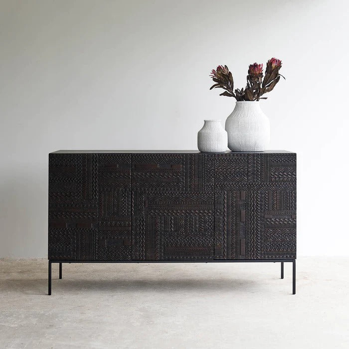 Tabwa Carved Sideboard | Cabinet - J.L.HOME DECOR