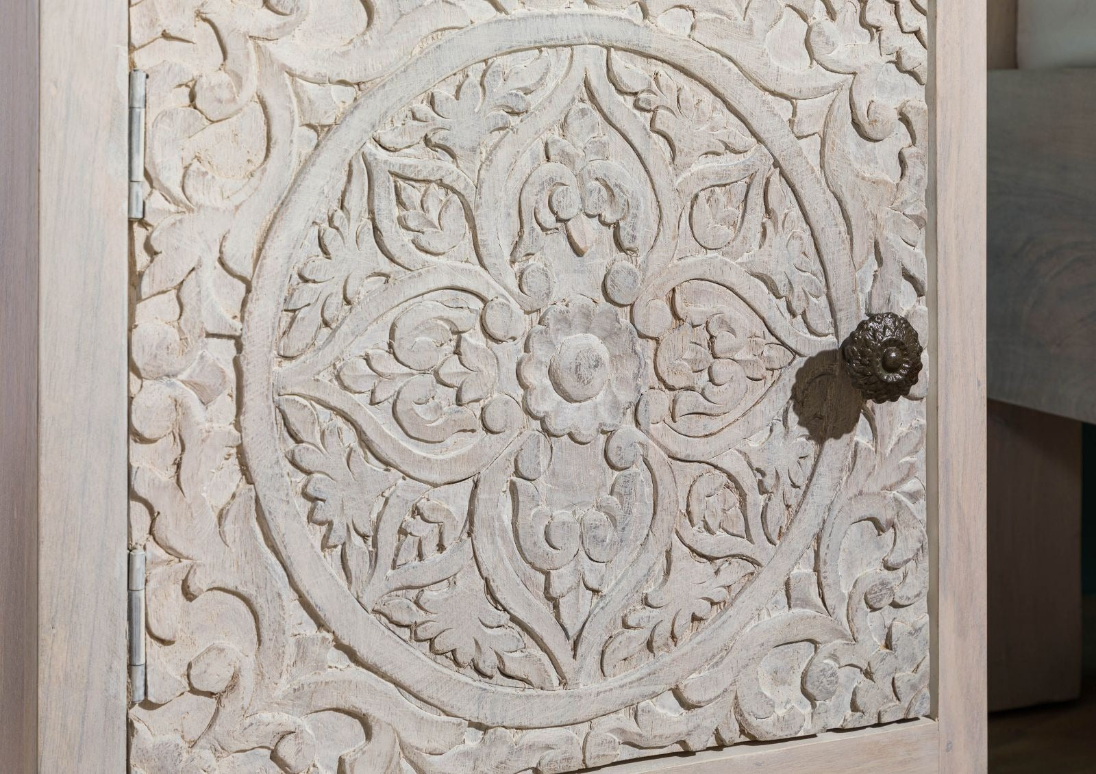 Bedside table (door hinged left) Mango 45x40x60 white