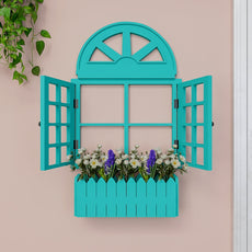 Style Pretty Vintage Window Frame Wooden Jharokha Wall Decor