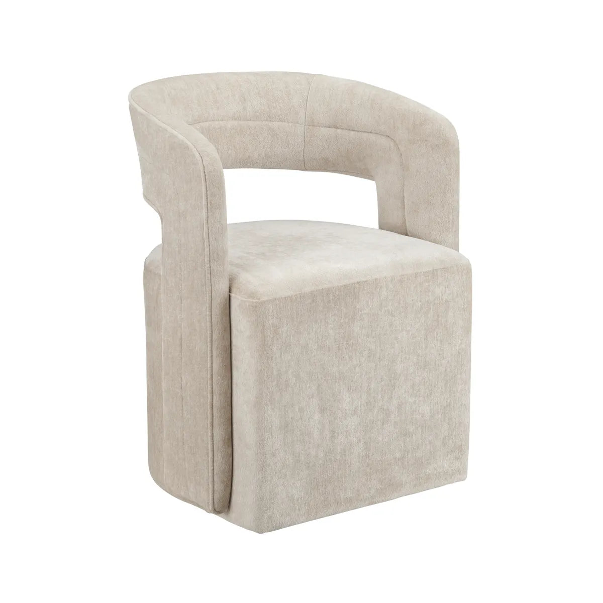 beige dining chair