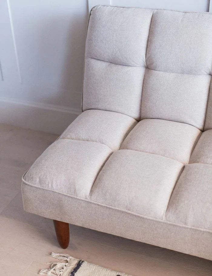 beige linen sleeper sofa