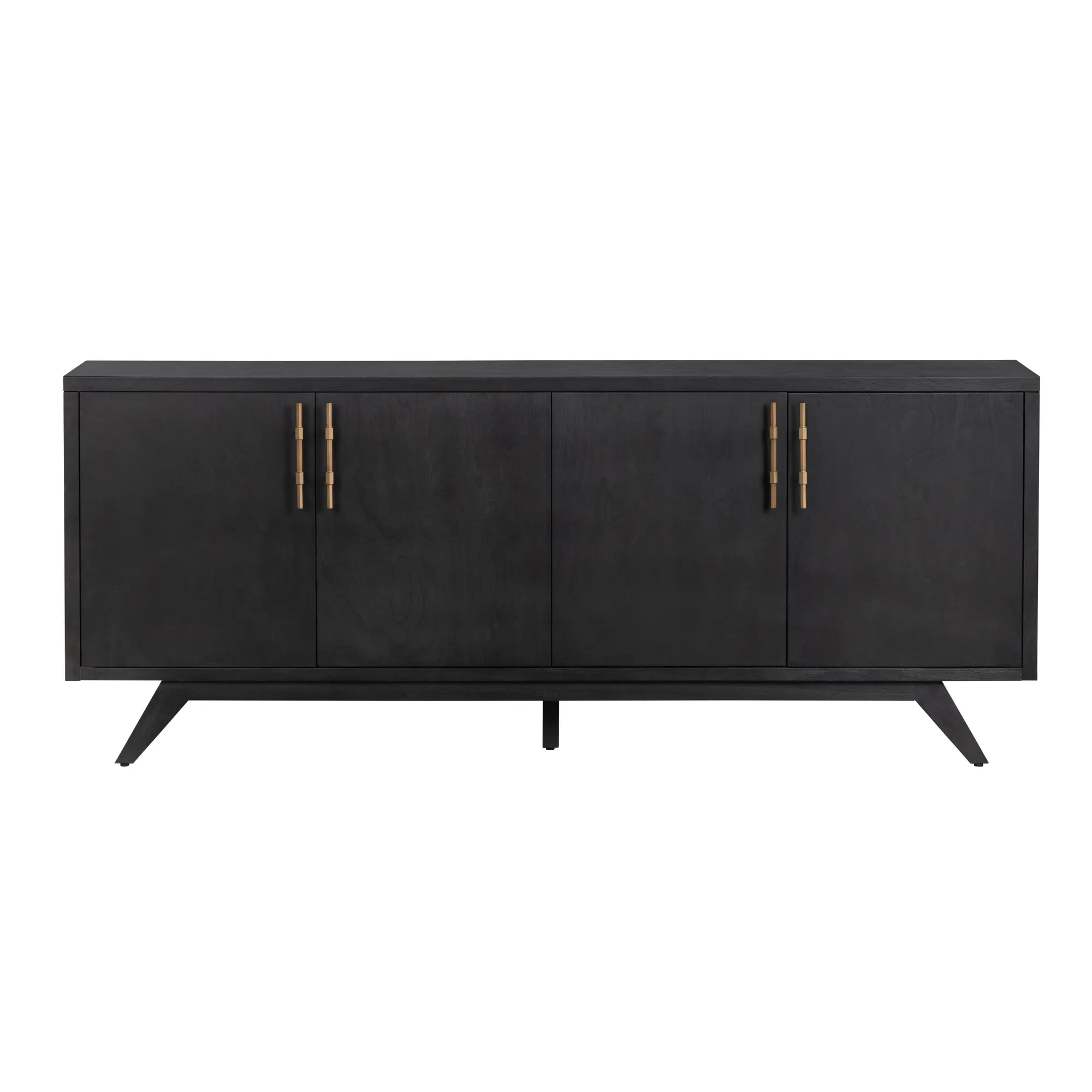 black golden handle cabinet