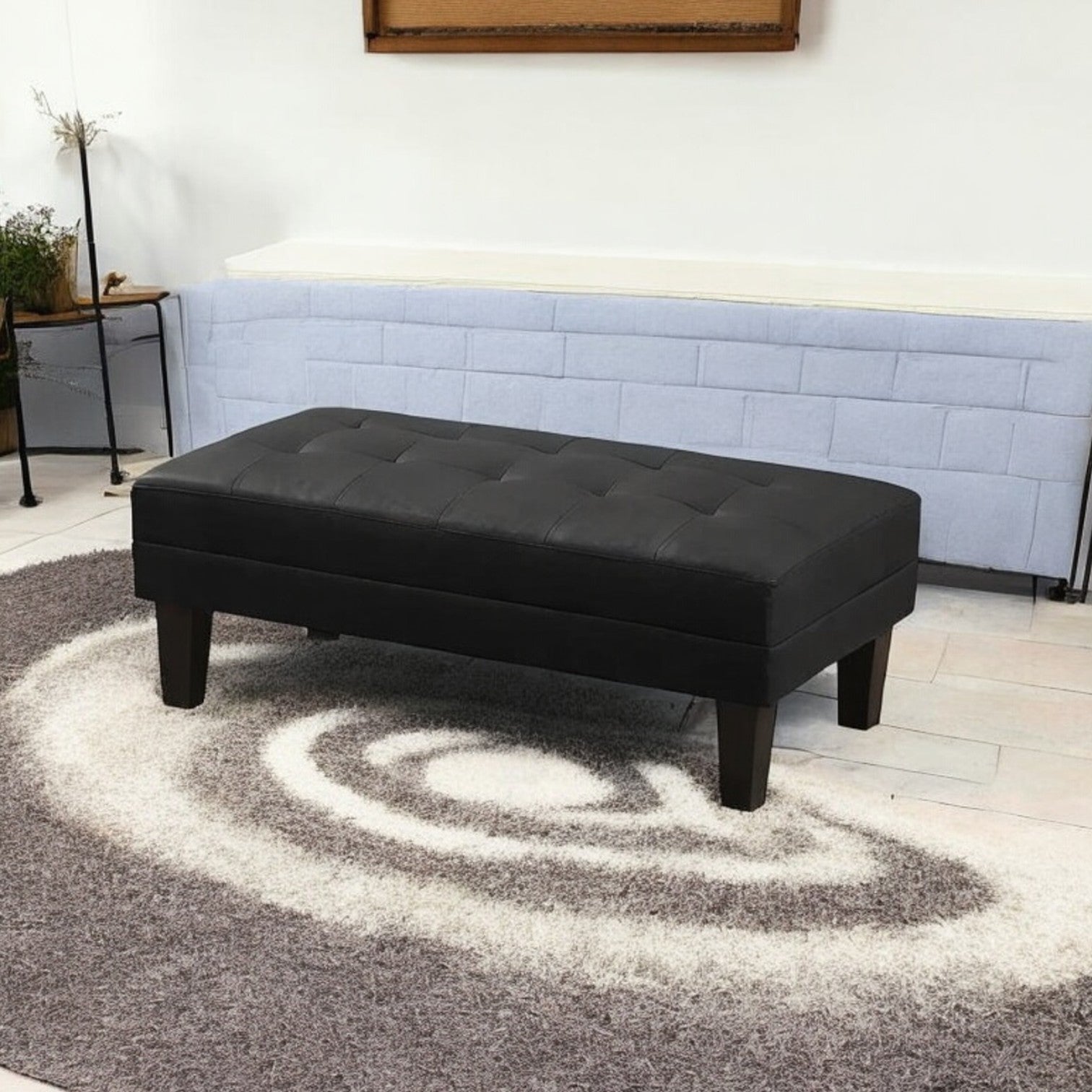 Black Leather Sofa Cum Bed |living room sofa|sofa|leather sofa|leather sofa|modern sofa|l shape sofa|4 seater sofa|l sofa,