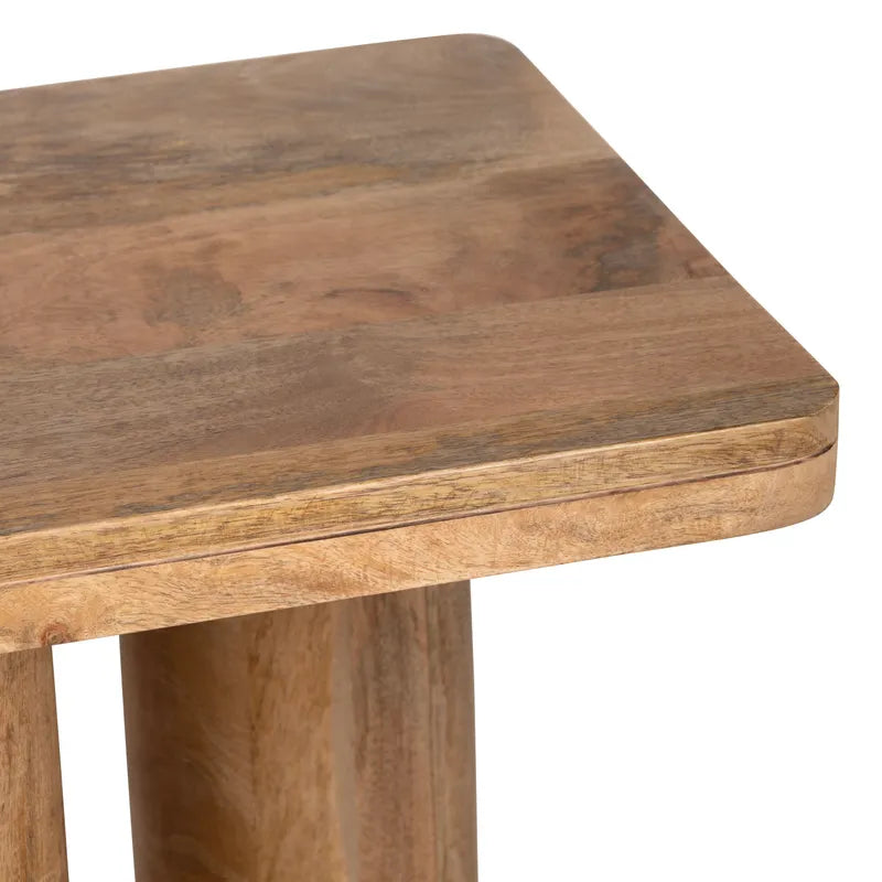 block leg console table