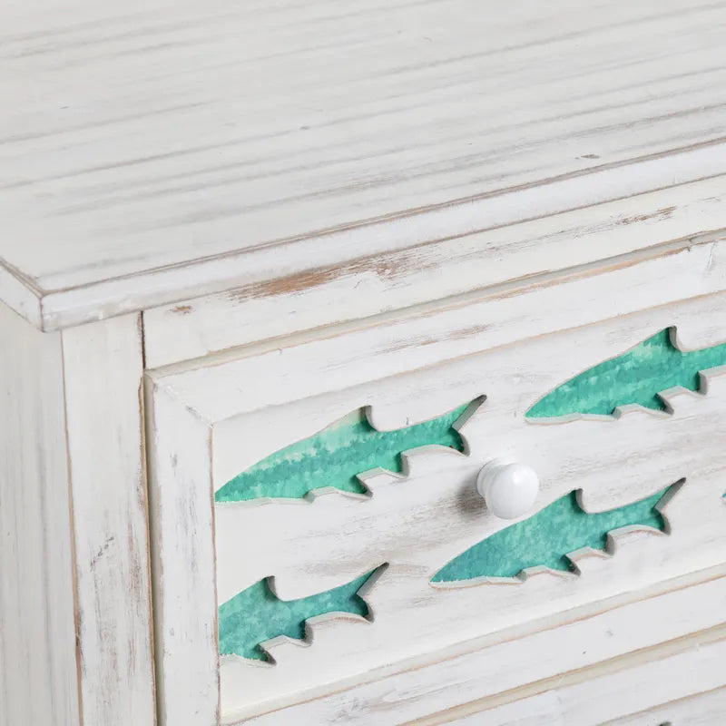 blue swimming fish drawers