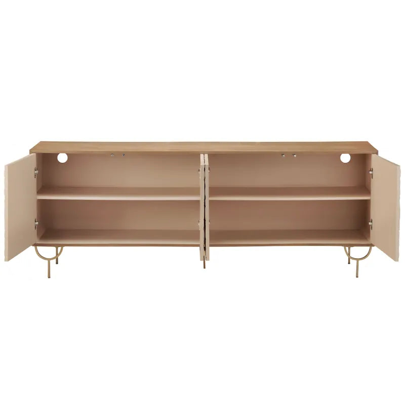 brass toned geometric base