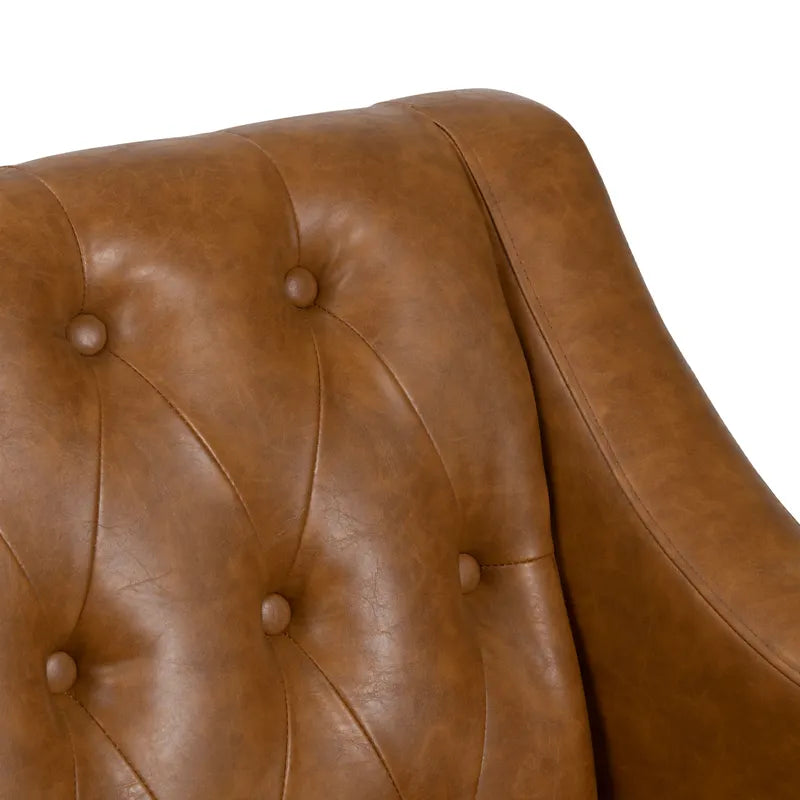 brown accent chair