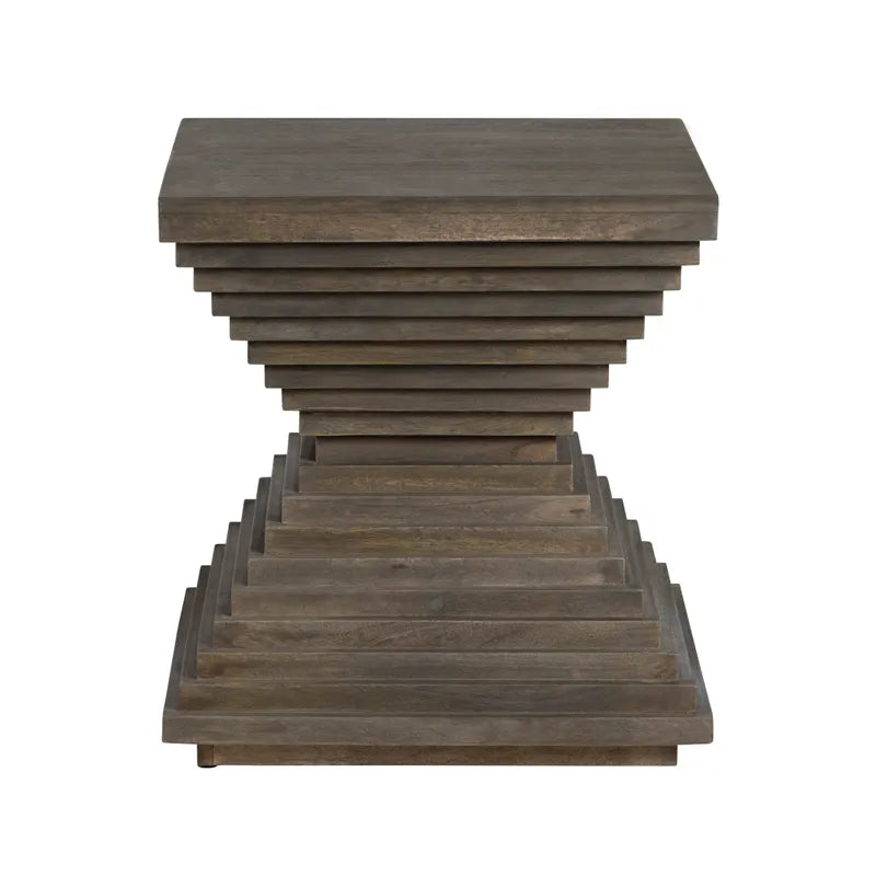 brown stained table