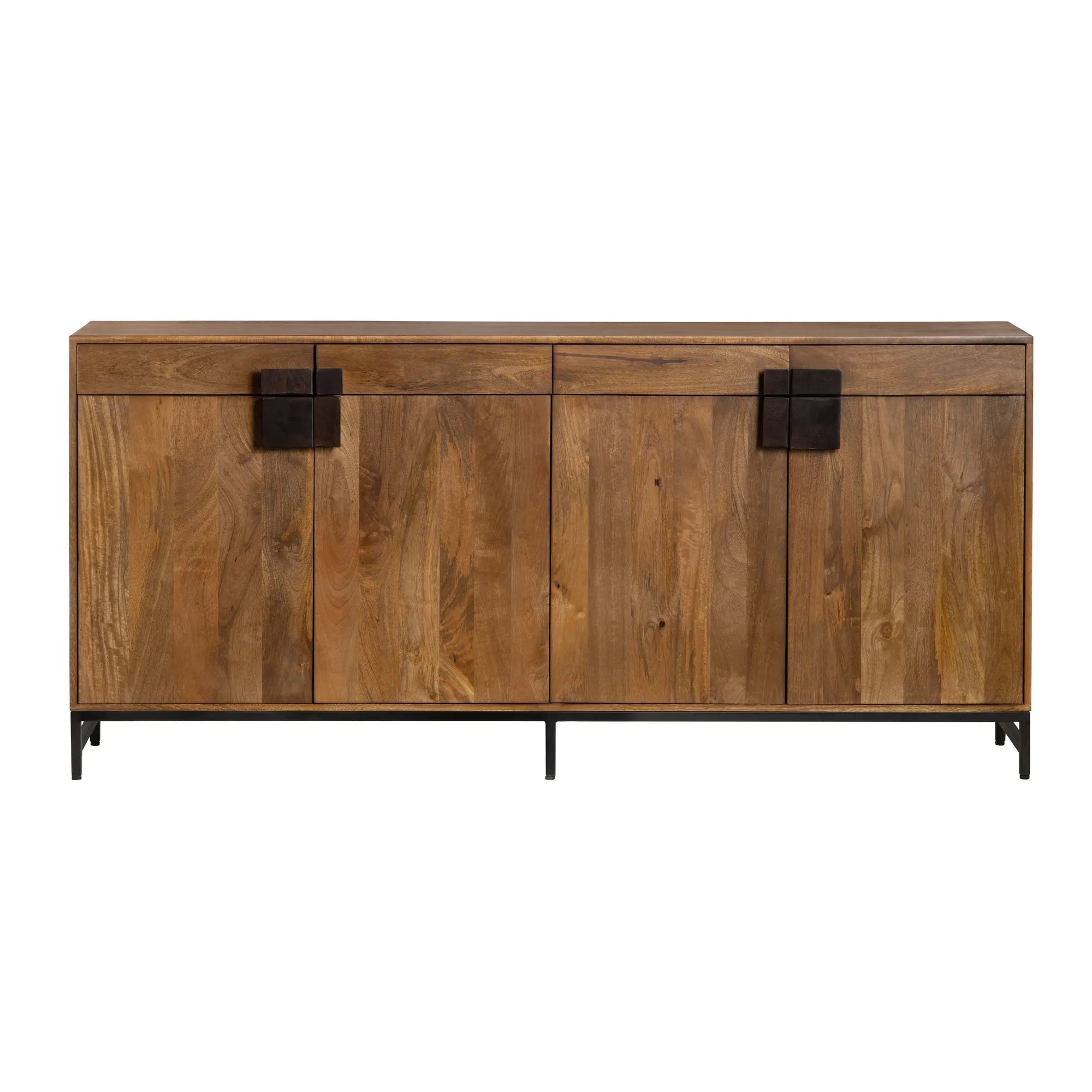 brown stained transitional storage