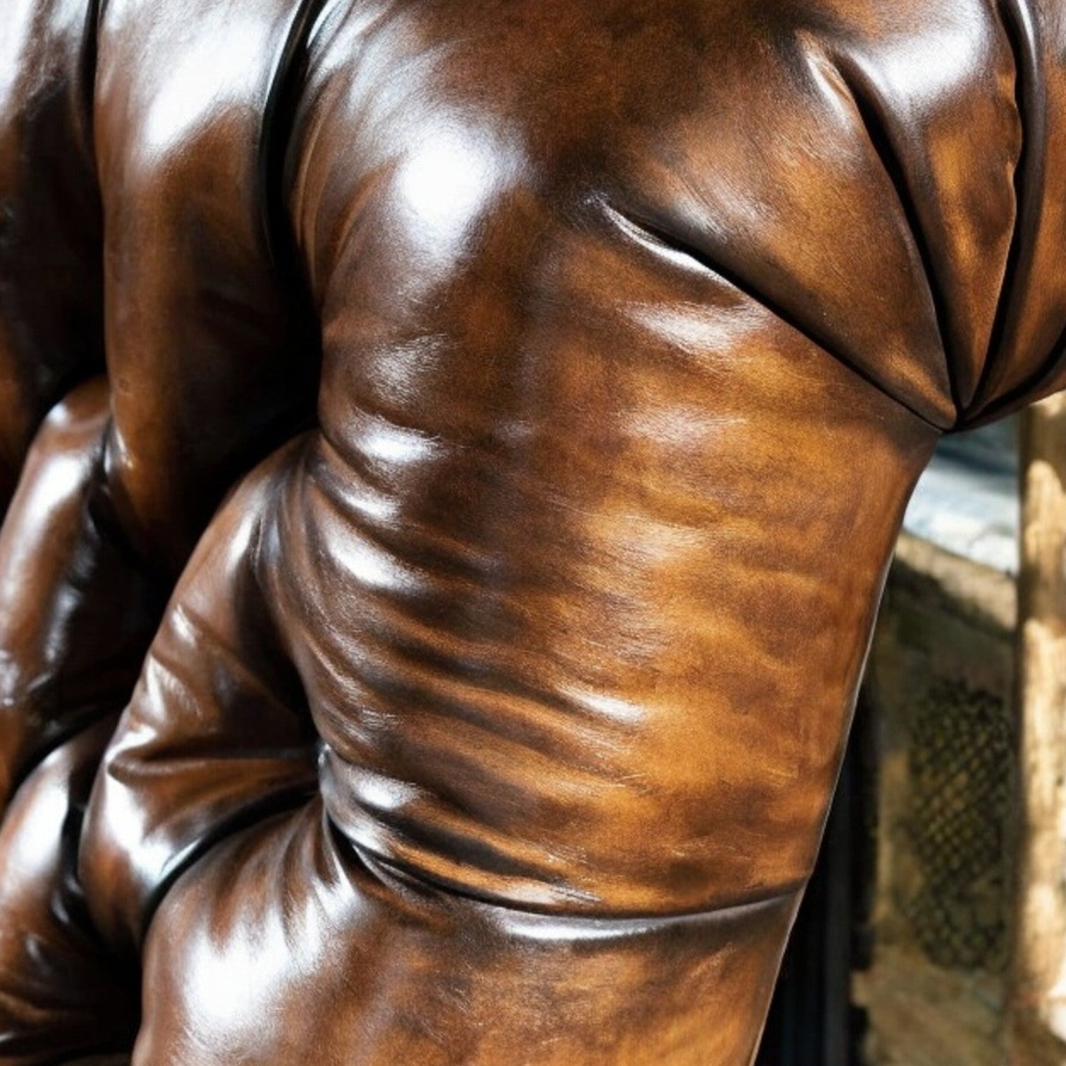 Single Seater Rock Brown Leather Sofa|single seater sofa|brown leather sofa|one seater sofa|leather sofa|single sofa|sofa|office sofa,