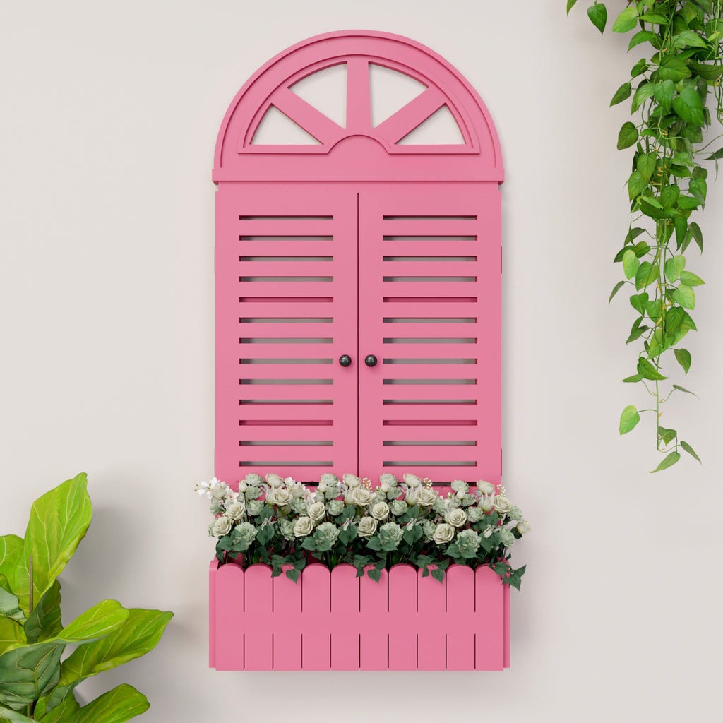 Venice Style Vintage Wooden Wall Decor / Window Frame Wall Decor / Wall Planters