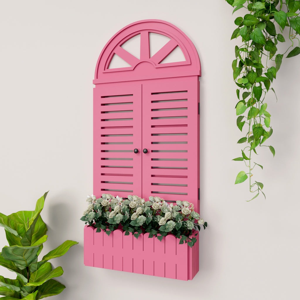 Venice Style Vintage Wooden Wall Decor / Window Frame Wall Decor / Wall Planters