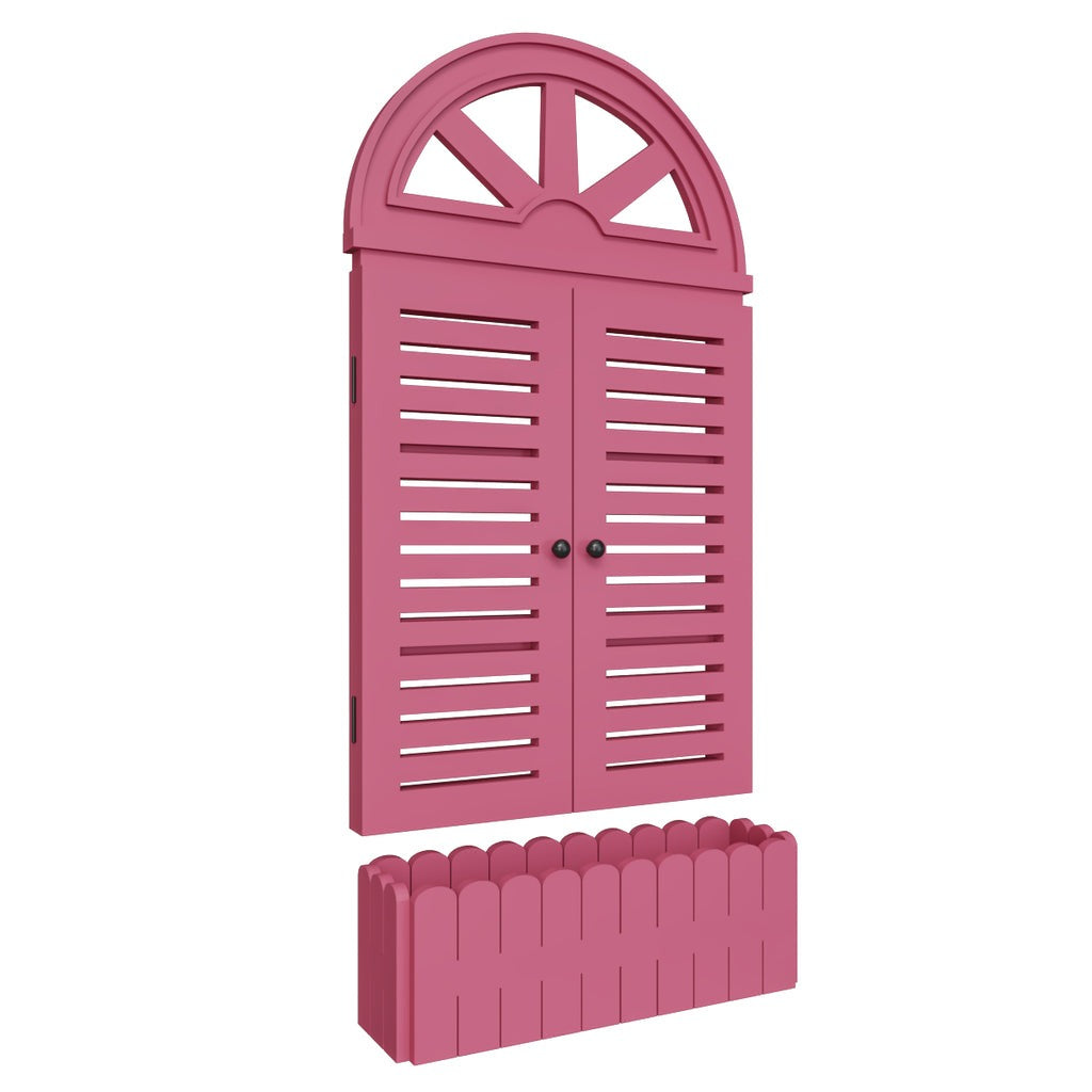 Venice Style Vintage Wooden Wall Decor / Window Frame Wall Decor / Wall Planters