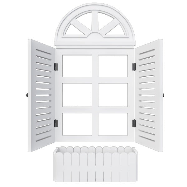 Venice Style Vintage Wooden Wall Decor / Window Frame Wall Decor / Wall Planters