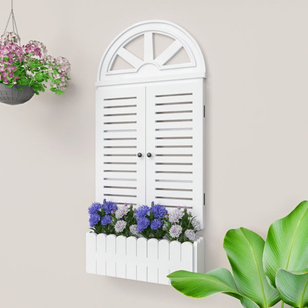 Venice Style Vintage Wooden Wall Decor / Window Frame Wall Decor / Wall Planters