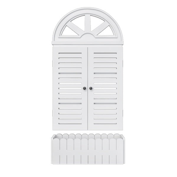 Venice Style Vintage Wooden Wall Decor / Window Frame Wall Decor / Wall Planters