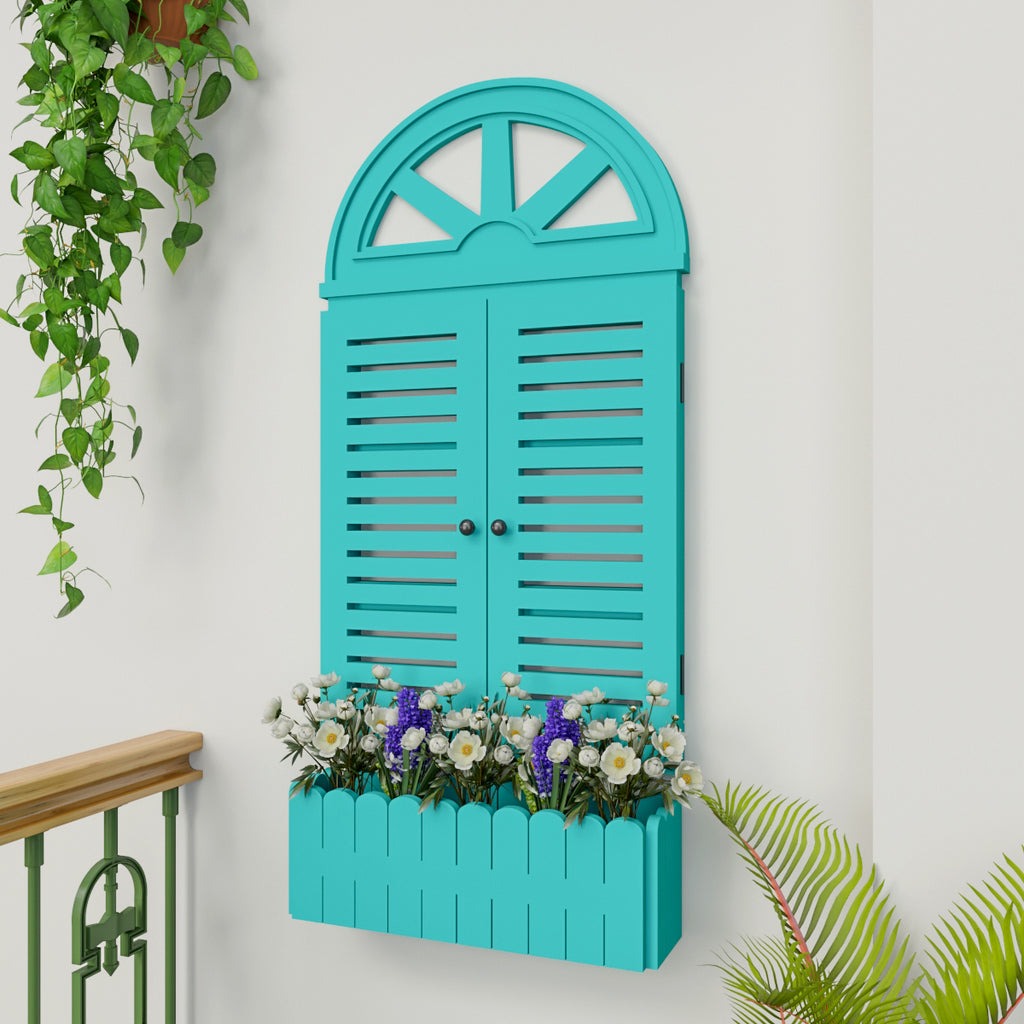 Venice Style Vintage Wooden Wall Decor / Window Frame Wall Decor / Wall Planters