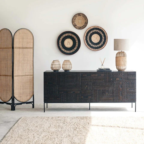 Tabwa Carved Sideboard | Cabinet - J.L.HOME DECOR
