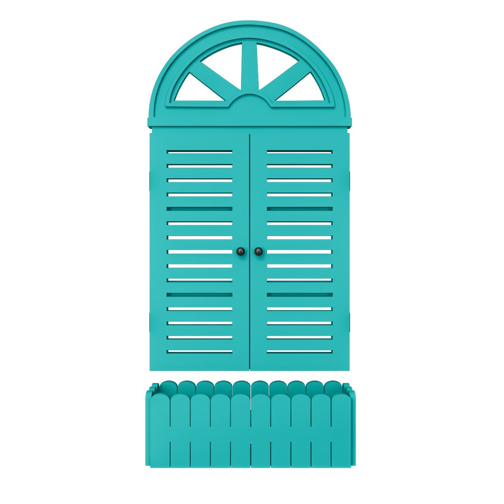 Venice Style Vintage Wooden Wall Decor / Window Frame Wall Decor / Wall Planters