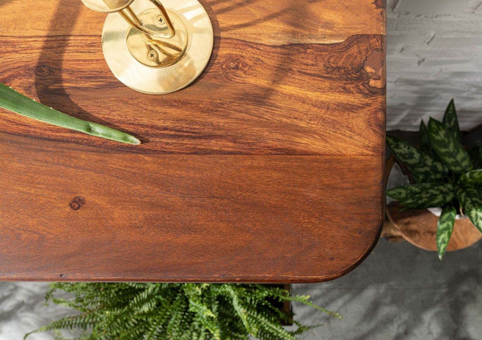 Highboard Sheesham 166x40x145 walnut