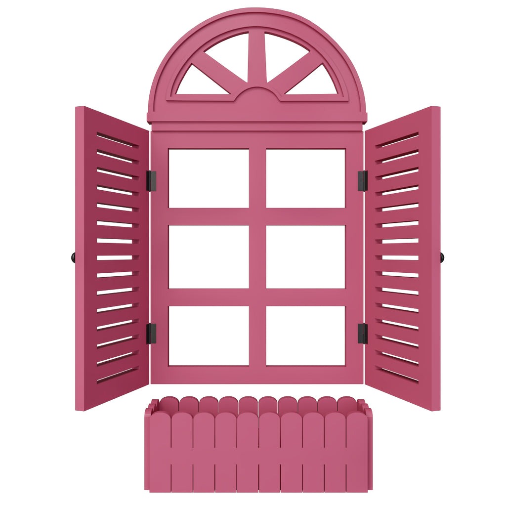 Venice Style Vintage Wooden Wall Decor / Window Frame Wall Decor / Wall Planters