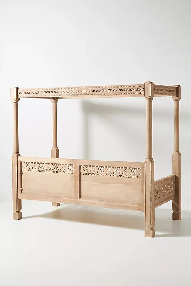 carved mango wood day bed
