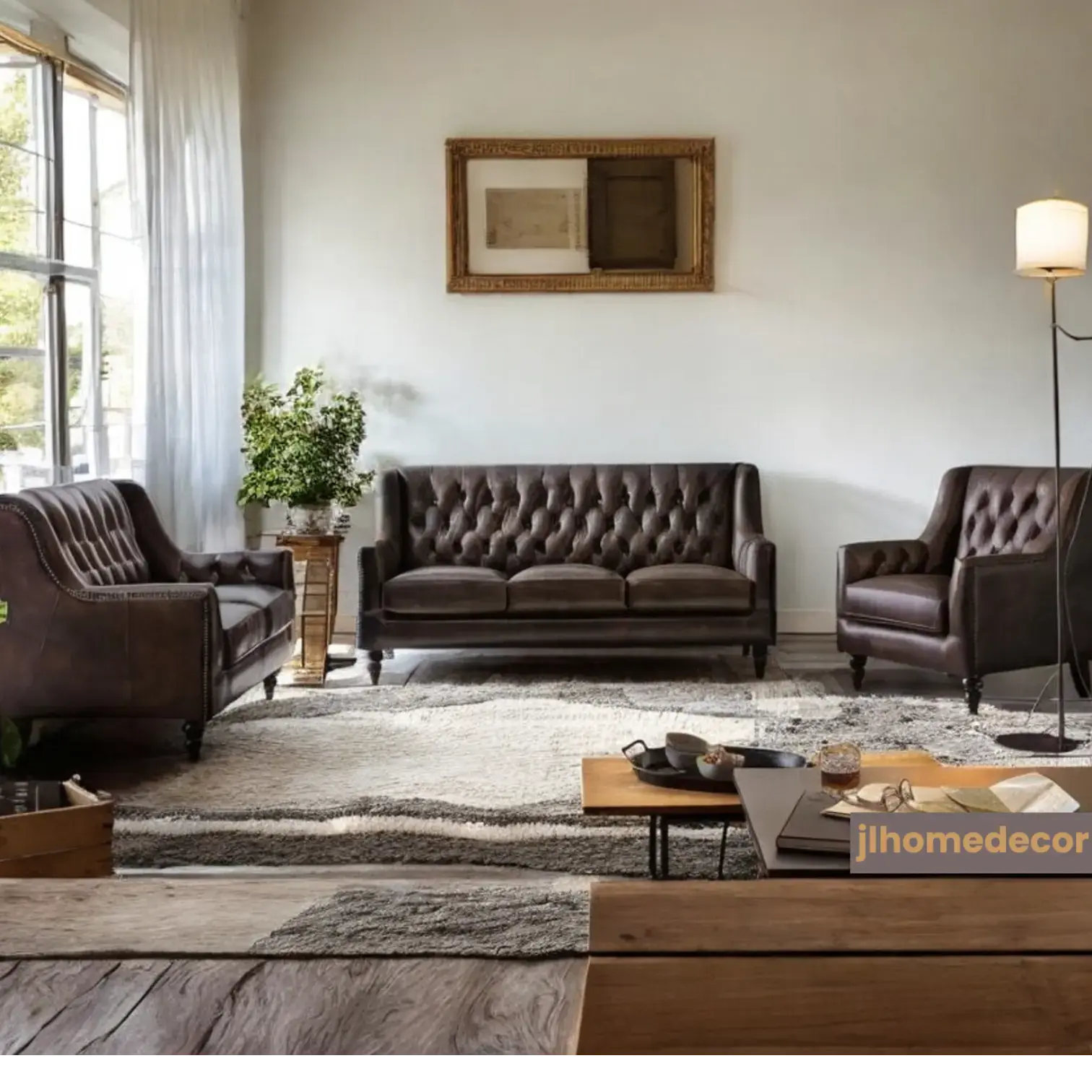 Brown Leather Set Of Three Sofas|sofa,living room sofa|couch|leather sofa|brown sofa|sofa set|3 seater sofa|leather reclining sofa, Sofa  3 seater sofa jlhomedecor2021.myshopify.com