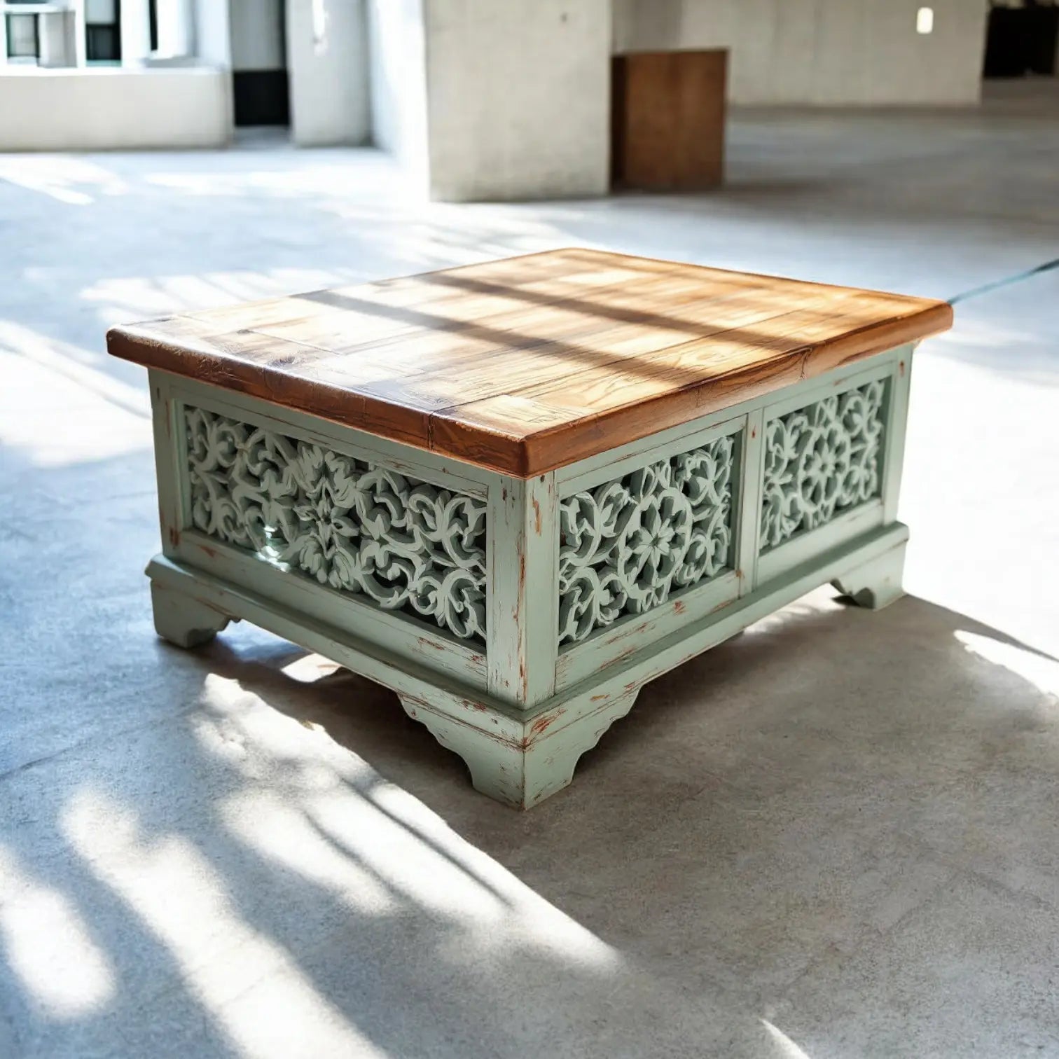 Carved Antique Coffee Table | indian coffee table Coffee Tables  antique coffee table​ jlhomedecor2021.myshopify.com