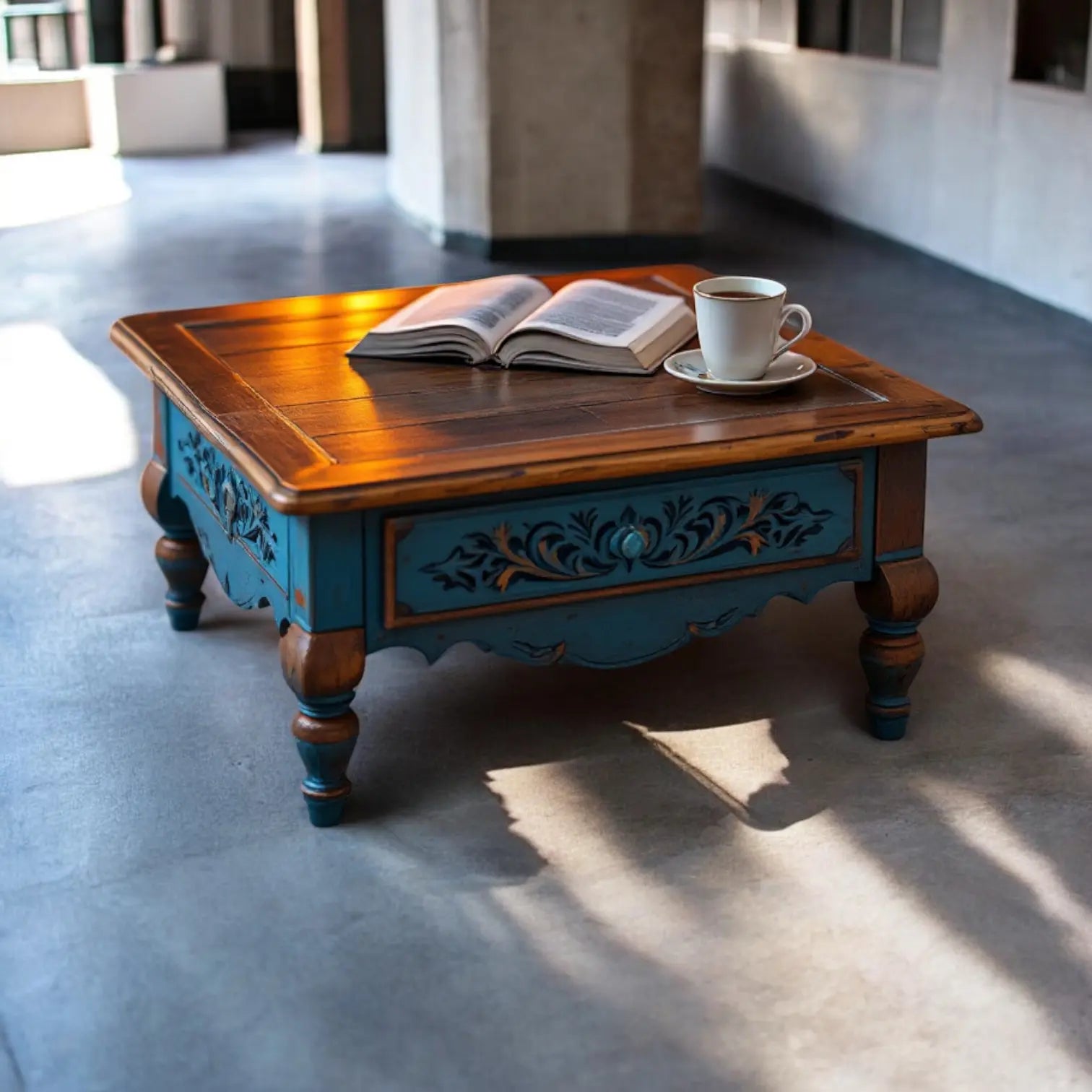Carved vintage Coffee table | antique wood table Coffee Tables  antique coffee table​ jlhomedecor2021.myshopify.com