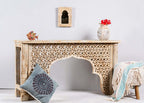 Wooden Carved Console Table wooden console table|console table|living room console table|table|small console table|white console table,