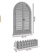 Venice Style Vintage Wooden Wall Decor / Window Frame Wall Decor / Wall Planters