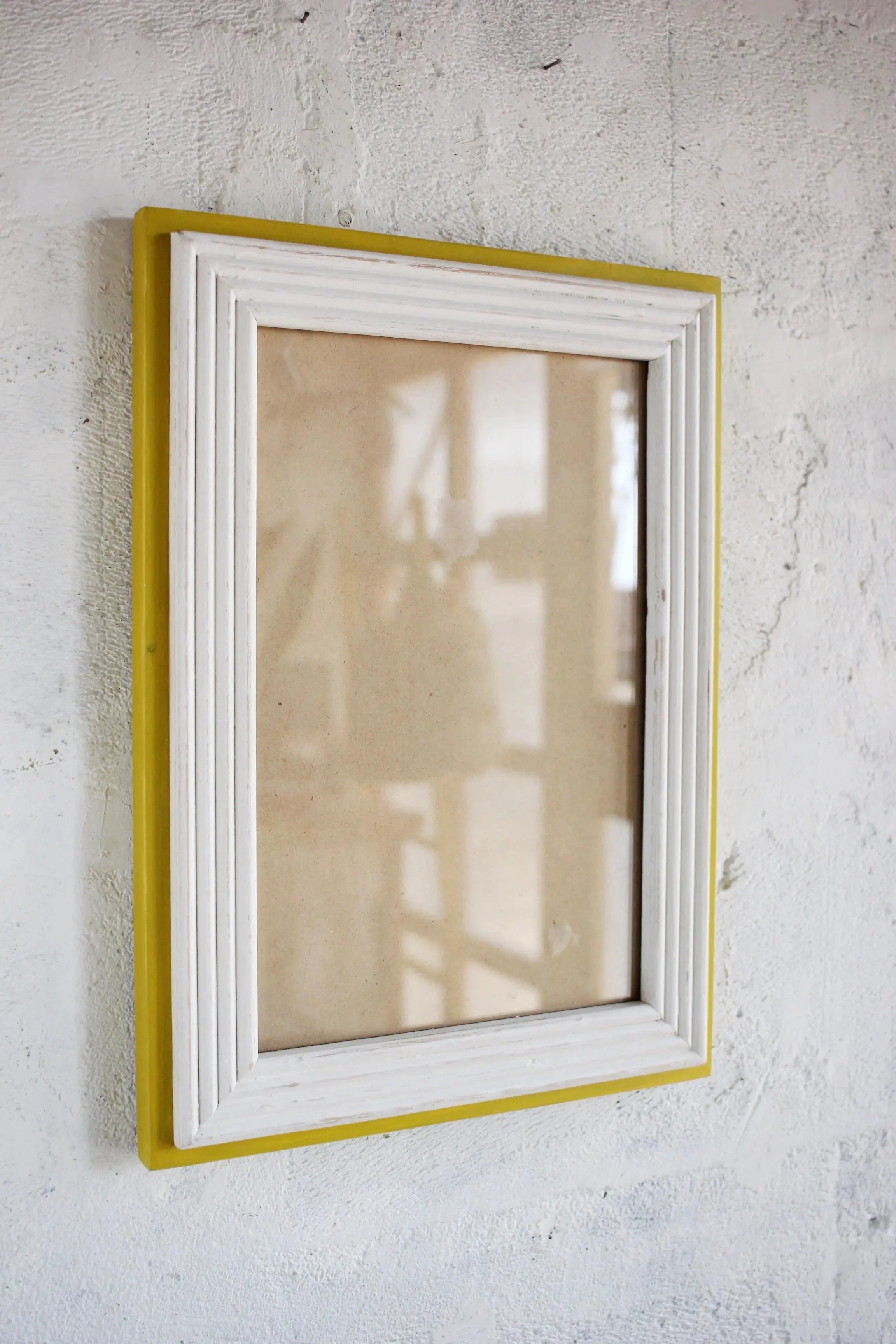 White Yellow Picture Frame Picture Frames 5"x7"  jlhomedecor2021.myshopify.com