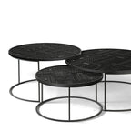 Tabwa Coffee Table | Set of 3 | Vinatge Style - J.L.HOME DECOR