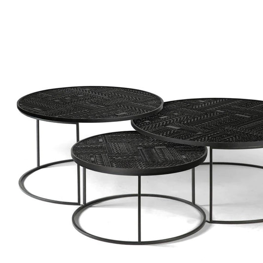 Tabwa Coffee Table | Set of 3 | Vinatge Style - J.L.HOME DECOR