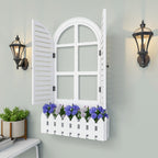 Venice Style Vintage Wooden Wall Decor / Window Frame Wall Decor / Wall Planters
