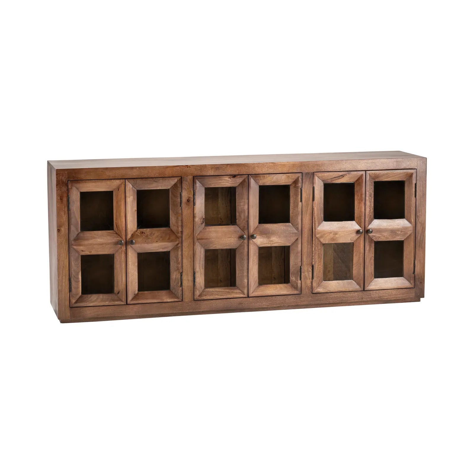 dark brown media console