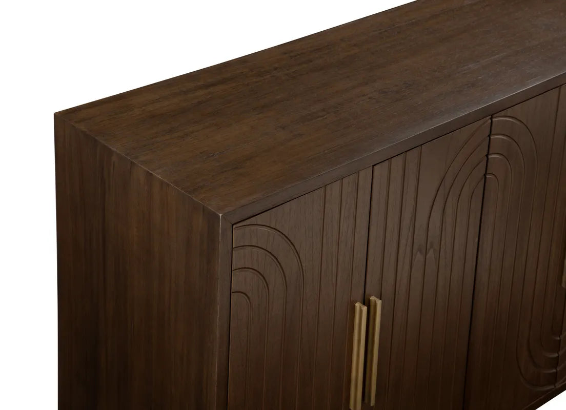 dark brown veneer finish