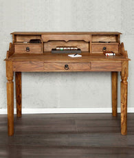 Solid Wood Study Table With Three Drawers