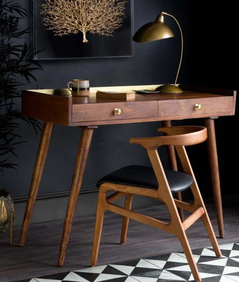 Retro Gold Trimmed Desk