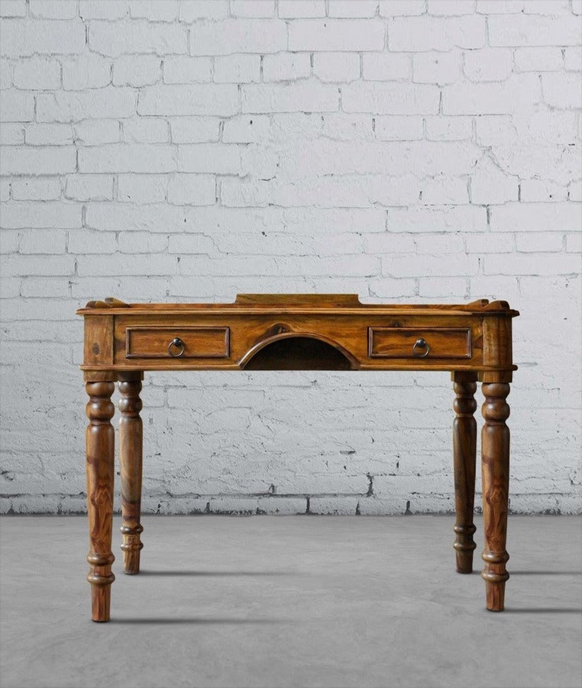 Rustic Study Table Solid Timber Gatha Solid Wood Study Table – J.L.HOME DECOR