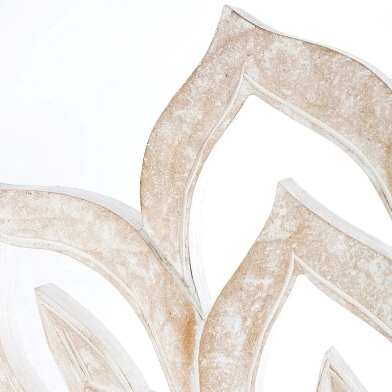 Bed Headboard Bohemian Half Moon Lotus Decor Boho