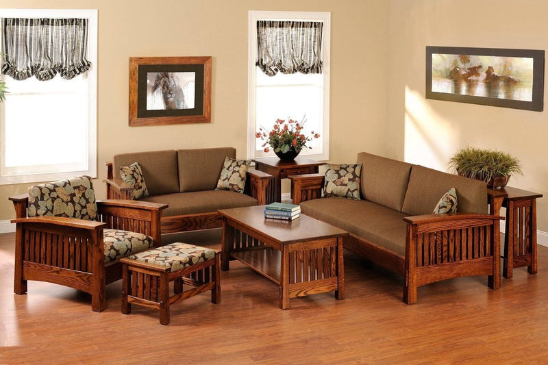 CONTEMPORARY SHEESHAM WOOD SOFA SET - CHOOSE YOUR COMBINATION