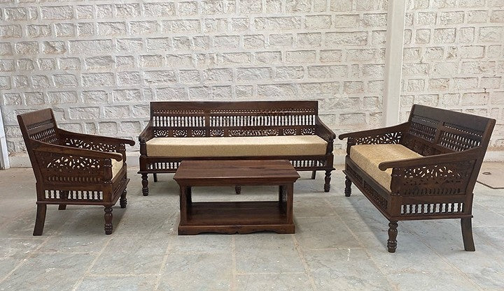 TRADITIONAL STYLE SOLID SHEESHAM WOOD SOFA SET FURNITURE - MAKE YOUR COMBINATION !